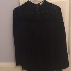 Black lace top
